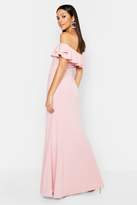 Thumbnail for your product : boohoo Tall Ruffle Off the Shoulder Maxi Dress
