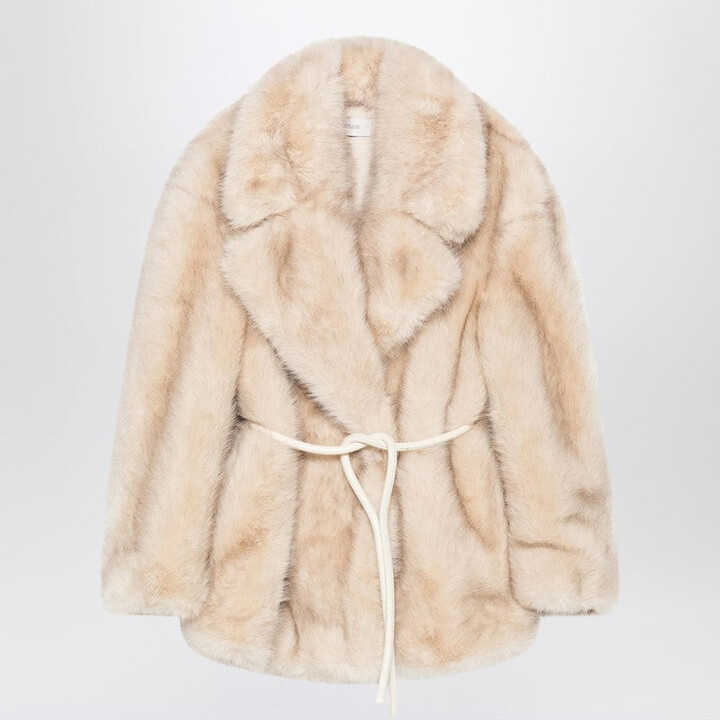 Sportmax Women's Faux Fur Coat With Belt
