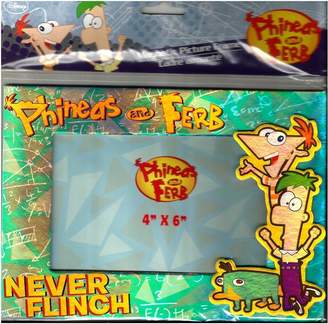 Disney Phineas & Ferb Never Flinch Magnetic Picture Photo 4"x 6" Frame