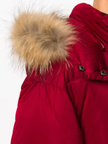 Thumbnail for your product : P.A.R.O.S.H. fur trim padded coat