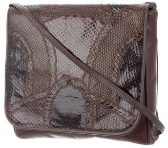 Carlos Falchi Vintage Patchwork Snakeskin Crossbody Bag