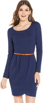 Thumbnail for your product : Amy Byer BCX Juniors' Belted Tulip Dress