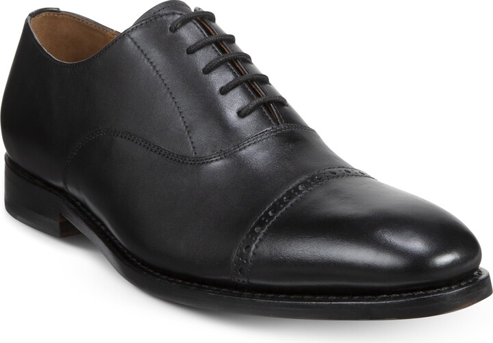 Allen Edmonds Mens Brady Cap Toe Oxford Oxford Black Leather 8 D