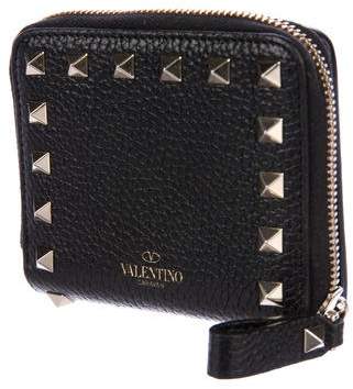 Valentino Rockstud Compact Wallet