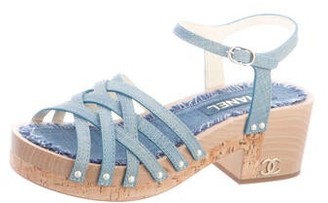Chanel Gladiator Sandals Blue
