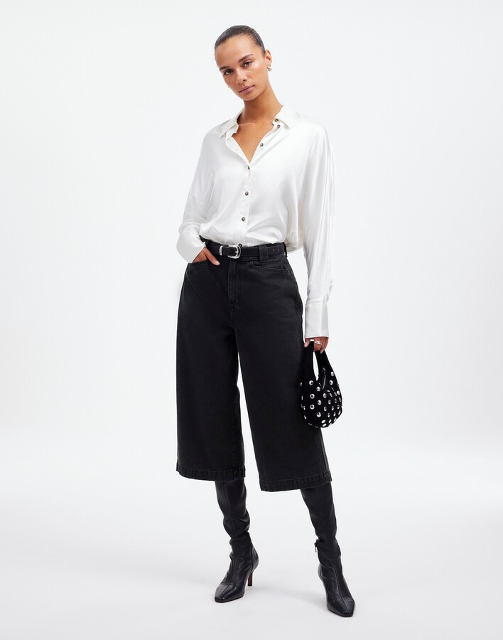 Denim Culottes in Johnston Wash