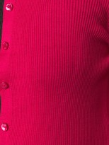 Thumbnail for your product : Paule Ka Ribbed Knit Cropped Cardigan