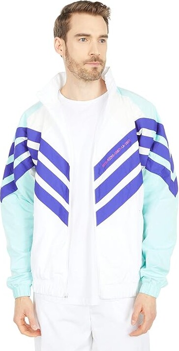 adidas Tironti Track Top Ltd (White/Energy Aqua/Energy Ink) Men's Clothing  - ShopStyle Jackets