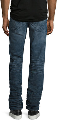 True Religion Geno Flap-Pocket Straight-Leg Jeans, Clouds