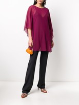 Thumbnail for your product : Fisico Sheer Draped Blouse