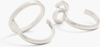MM6 MAISON MARGIELA Set of two silver-tone rings