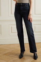 Thumbnail for your product : KHAITE Danielle High-rise Straight-leg Jeans - Dark denim