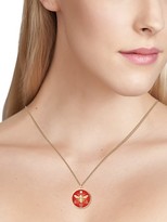 Thumbnail for your product : Birks Bee Chic 18K Yellow Gold & Red Enamel Large Round Pendant Necklace