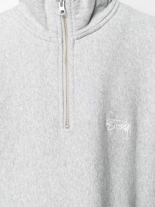 Stussy logo zip-up sweatshirt