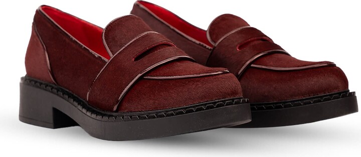 Rosamund Muir London Red Stratford Burgundy Loafers