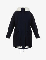 Thumbnail for your product : Sessun Sundance faux shearling-lined wool-blend coat