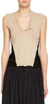 Thumbnail for your product : Chloé Double-Sided Twisted V-Neck Sleeveless Jersey Knit Top