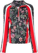 Thumbnail for your product : Marc Cain floral zip collar blouse