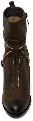 Antelope Strappy Stitched Leather Mid Boot