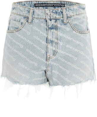 alexander wang denim shorts sale