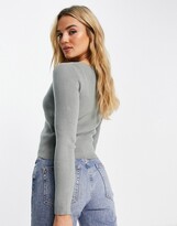 Thumbnail for your product : Fashion Union knitted cardigan in rib co-ord