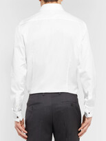 Thumbnail for your product : HUGO BOSS White Jaiden Slim-Fit Double-Cuff Cotton-Twill Shirt - Men - White - EU 44