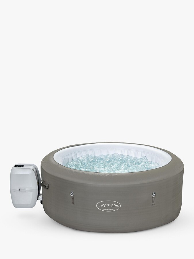 LayZSpa Barbados AirJet Inflatable Round Hot Tub with Cover