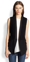 Thumbnail for your product : Haute Hippie Layered-Panel Crepe Vest