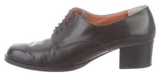 Clergerie Leather Round-Toe Oxfords