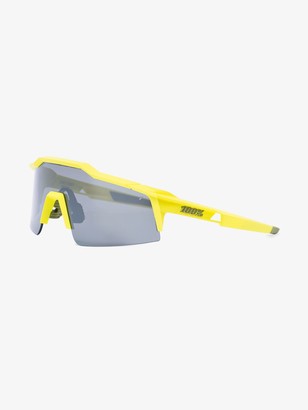 100% Eyewear yellow Speedcraft tinted square sunglasses