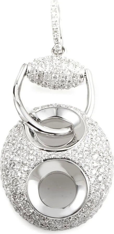 LB Exclusive 18K white gold diamond pendant