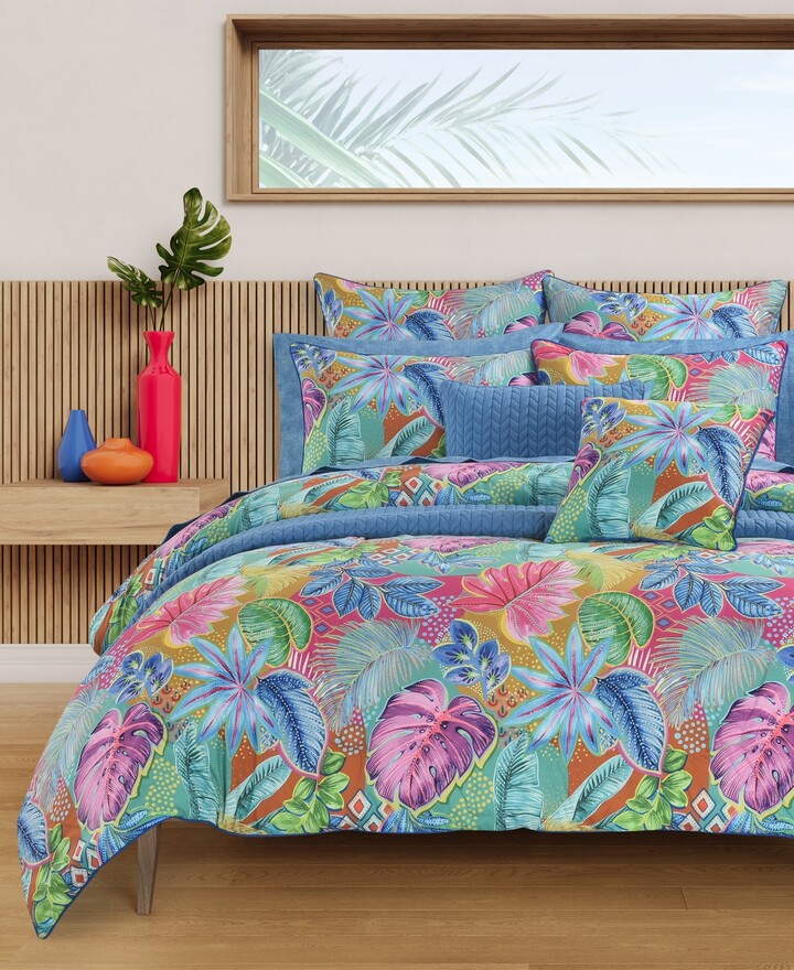 J by J Queen Hanalei Tropical 3-Pc Comforter Set King/California King