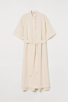 H&M A-line Shirt Dress - Beige