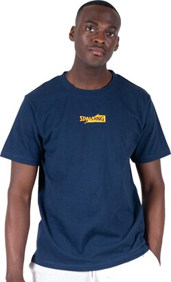 Spalding Men's Tshirt Split Wordmark Branded Short Sleeve Tee