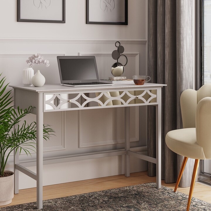 Dunelm Delphi Grey Desk Grey ShopStyle