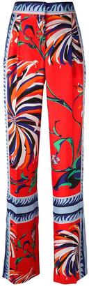 Emilio Pucci mixed print trousers