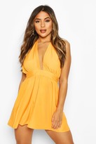 Thumbnail for your product : boohoo Petite Shell Trim Beach Dress