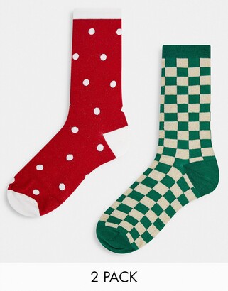 Selected 2 pack socks Christmas gift pack
