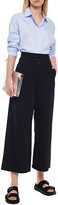 Thumbnail for your product : MM6 MAISON MARGIELA Cropped Stretch-twill Wide-leg Pants]
