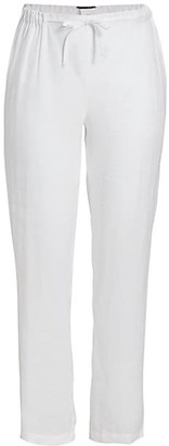 plus size white linen palazzo pants