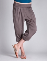 Thumbnail for your product : Charlotte Russe Cropped Satin Harem Pants