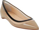 Thumbnail for your product : Christian Louboutin Point-toe Paulina Flat-Nude