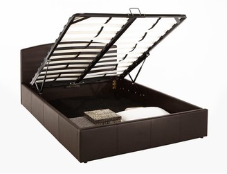 Very Marston Faux Leather Lift Up Storage Bed With Mattress Options (Buy And Save!) Bed Frame With Microquilt Mattress