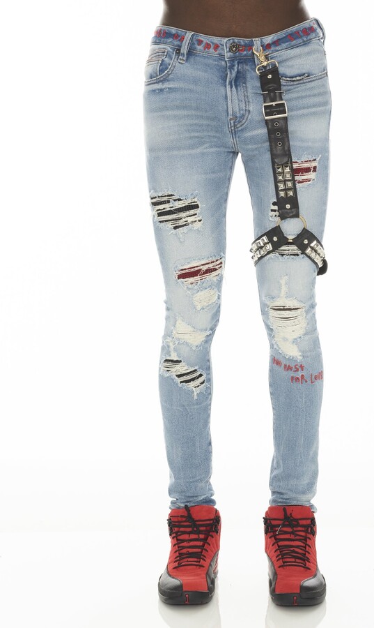 Cult of Individuality Punk Super Skinny 220 Stud Motley Crue In Crue