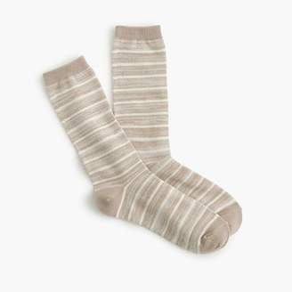 J.Crew Striped marled trouser socks