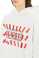 Thumbnail for your product : Maison Margiela TAPE PRINT HOODIE 40 White,Black,Red Cotton