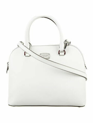 MICHAEL Michael Kors Saffiano Leather Handle Bag White