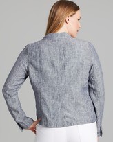 Thumbnail for your product : Eileen Fisher Plus Railroad Stripe Blazer