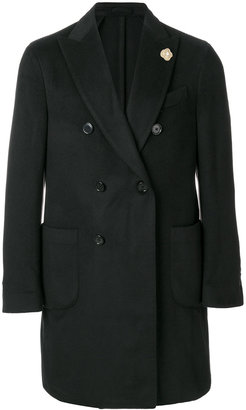 Lardini classic double-breasted coat