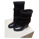 Thumbnail for your product : Hogan Black Leather Boots
